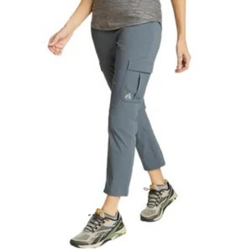 Eddie Bauer Women's Guide Ripstop Cargo Ankle Pants in Mulberry Size 8 - Picture 6 of 6